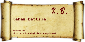 Kakas Bettina névjegykártya